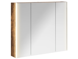Maison Exclusive - Armario Con Espejo De Baño Roble Ahumado 83,5 X 15,5 X 70 Cm