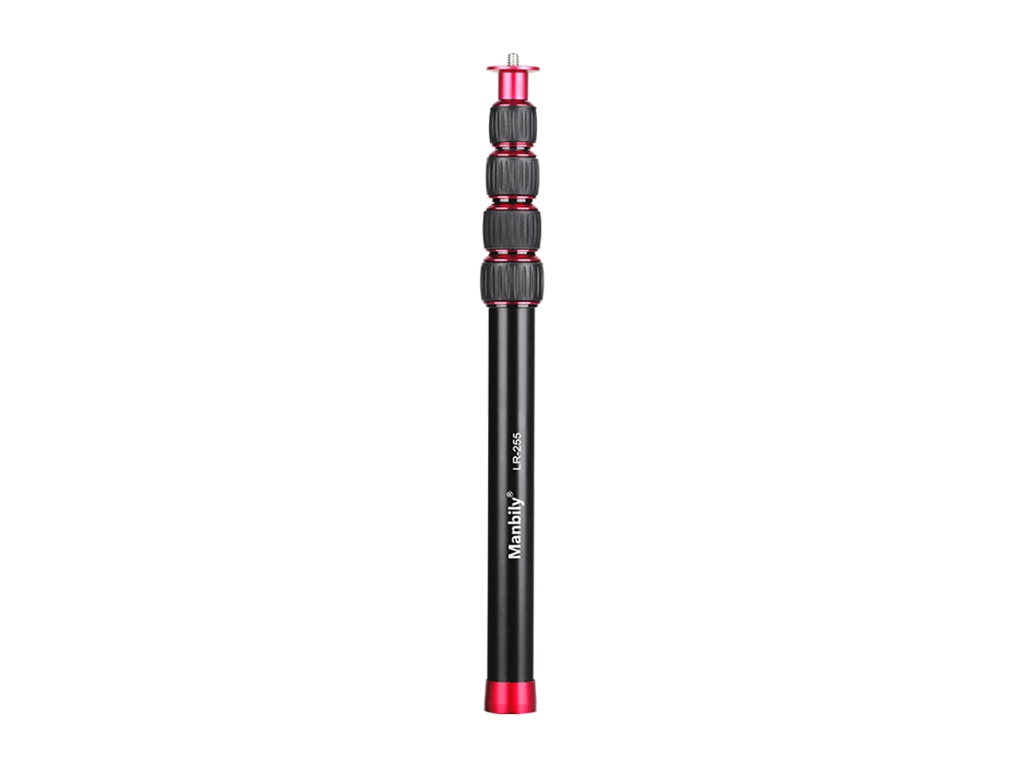 Varilla Extensible Para Trípode Manbily Lr-255 33.5-108cm Aluminio Con Tornillos 1/4 Y 3/8 Para Cámara Monopod Estabilizador Gimbal