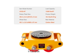 Manipulador de maquinaria, capacidad de carga de 13200 lbs, construcción de acero duradera, 6t