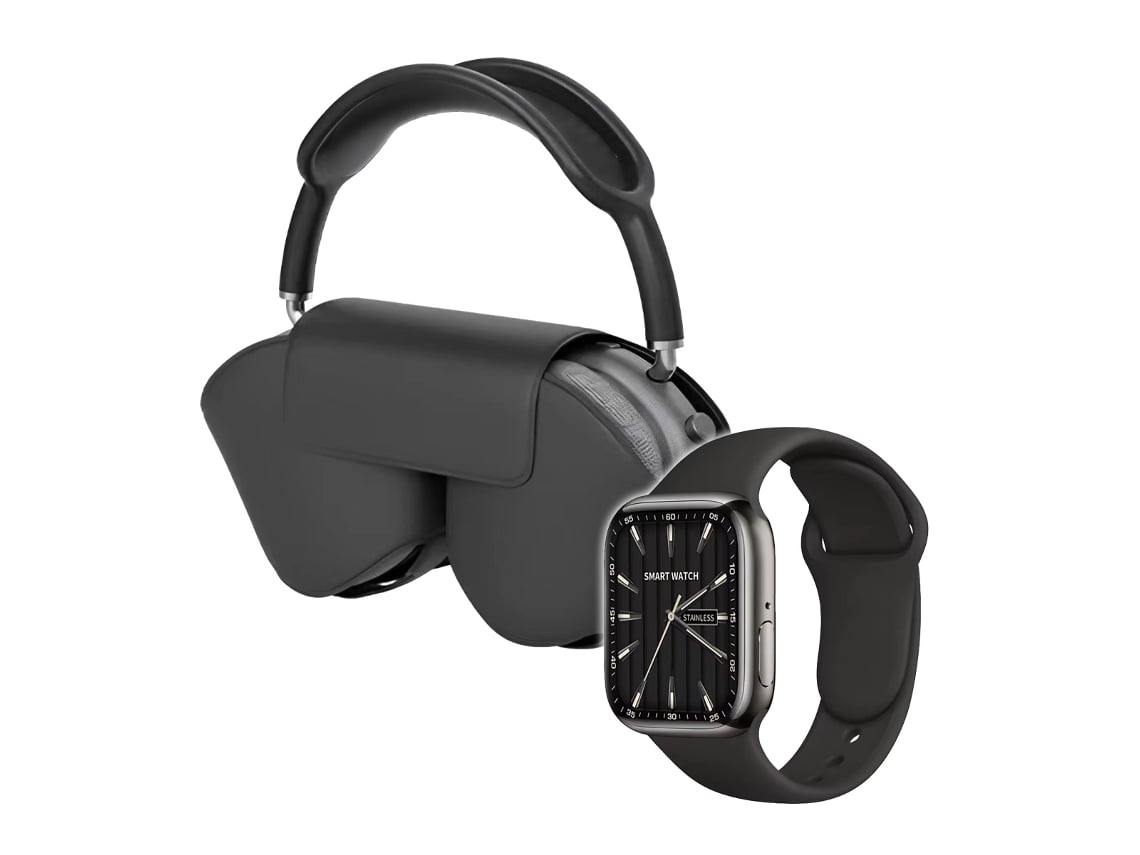 Smartwatch y Auriculares Bluetooth Pack De Luxe KLACK Watch Max