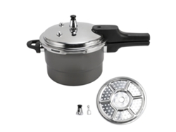 Olla A Presión De Acero Inoxidable Y Aleación De Aluminio Con Gran Capacidad Para Cocinas De Gas E Inducción, 20 Cm