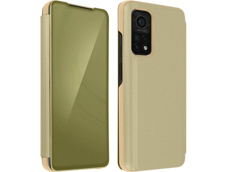 Funda Xiaomi Mi 10T/10T Pro AVIZAR Espejo Translúcido Dorado