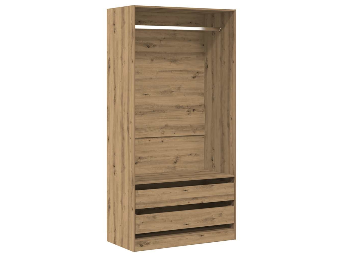 Armario en Roble Artesano MAISON EXCLUSIVE fabricado con derivados de la madera, 100x50x200 cm