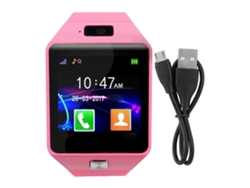 Reloj inteligente para niños de 1,56 pulgadas con pantalla táctil, Bluetooth, compatible con tarjeta SIM y TF Ly Ebike (rosa)