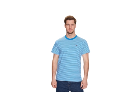 Camiseta TOMMY JEANS Algodón para Hombre (XS - Azul)