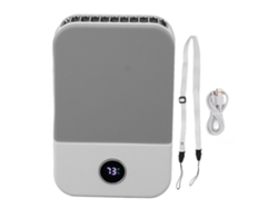 Ventilador de cuello USB portátil, 3 velocidades, recargable, verano