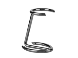Soporte de acero inoxidable para brocha de afeitar y recortadora