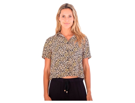 Top de Mujer HURLEY Principal Mia Woven Marrón (L)