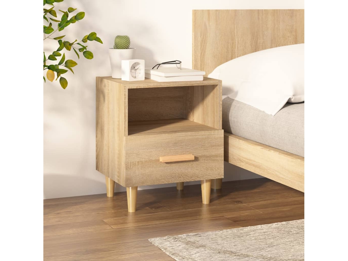 Mesa de Cabeceira LOVELY HOME Mesinha 40X35X47 Cm Carvalho Sonoma
