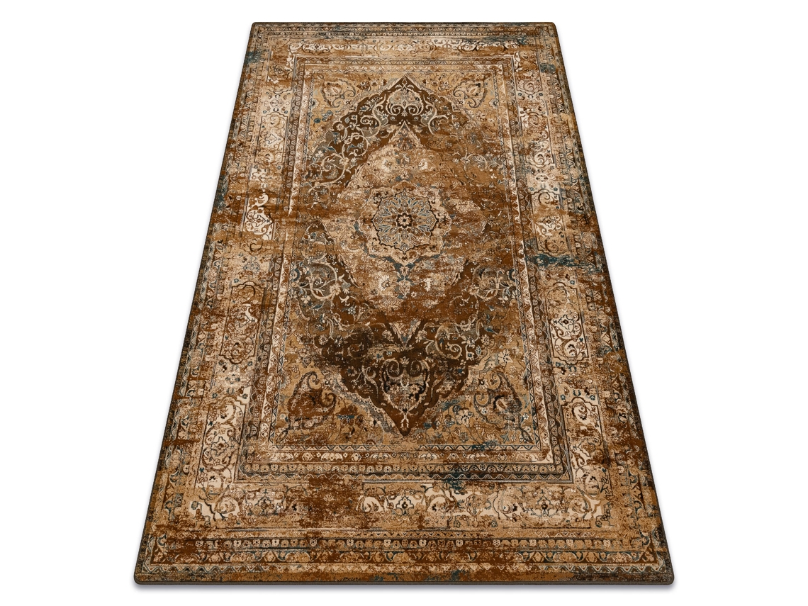 Alfombra de Lana Superior Nuri Color Coñac (235 x 350 cm)