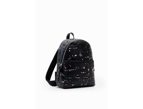 Mochila pequeña de mujer con flores en relieve DESIGUAL