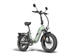Bicicleta eléctrica plegable certificada Fafrees FF20 Polar L1e B, 500 W, 48 V, 24 Ah, 20-45 km/h, color verde menta