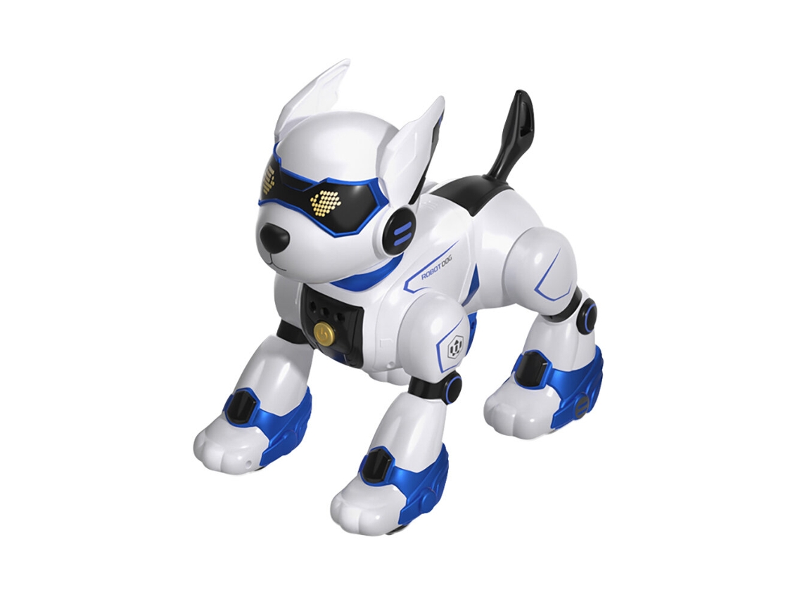 Perro Robot Rc Azul 2.4g Electrónico Anda Baila Control Remoto Táctil Juguete Mascota Niños Regalo