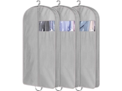 Bolsas Chrui para trajes de 60 piezas, ideales para guardar en el armario y viajar (paquete de 3, gris)