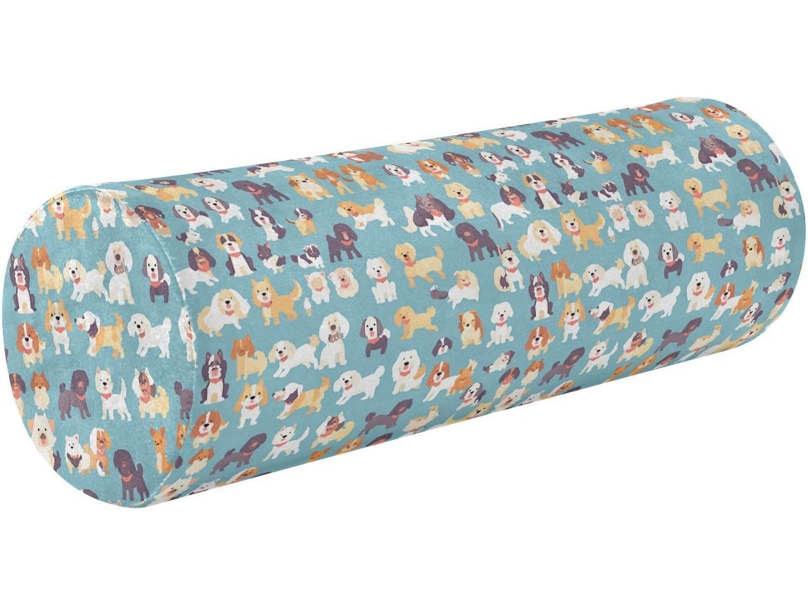 Almohada Redonda Perros Frodotgv Espuma Viscoelástica Soporte, Soporte Duradero.brfácil Limpiar. Regalo