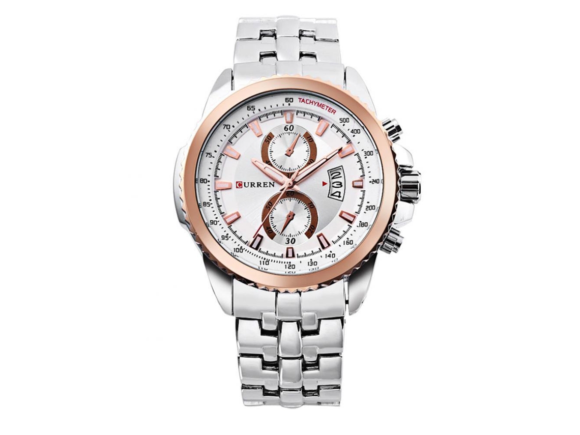 Reloj De Pulsera Para Hombres Hannah Martin Moda De Cuarzo (blanco)
