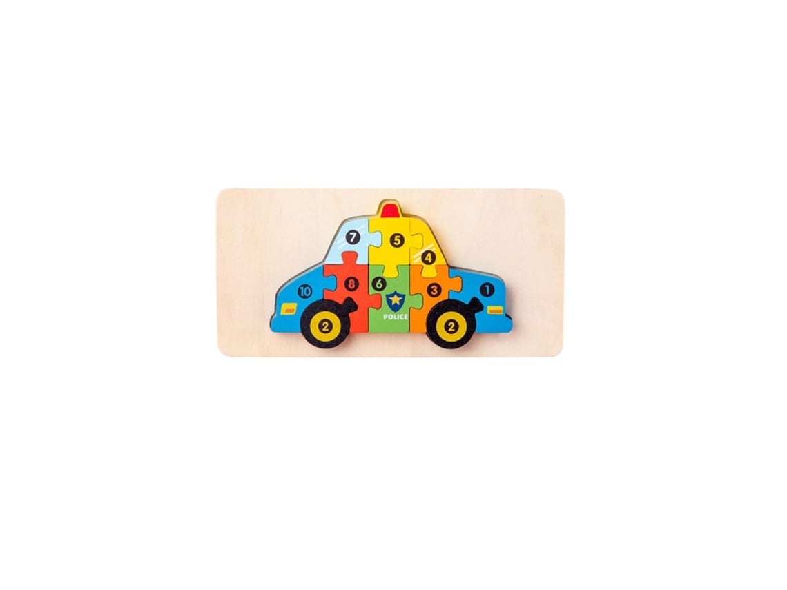 Juguetes Educativos Para Niños En Etapa De Aprendizaje Temprano, Hechos De Bloques De Construcción De Madera*.