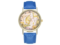 Elegante Reloj De Pulsera De Cuarzo Para Hombre/mujer, Regalo De Moda, Azul Marino.