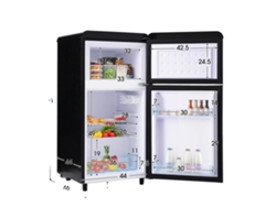 Mini refrigerador, de bajo consumo, diseño retro, 72 litros, UE