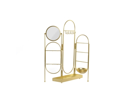 Joyero de Pie DKD Home Decor Espejo Metal (45 x 10,5 x 51,5 cm) (46 x 10,5 x 51,5 cm)