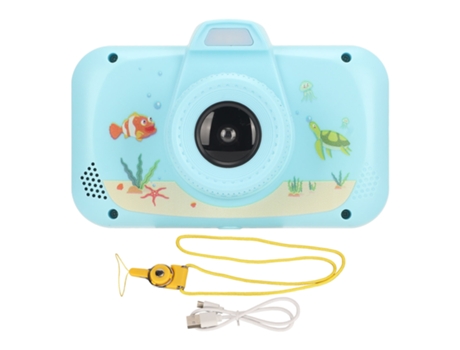 Cámara selfie para niños de 3,5 pulgadas, pantalla grande HD, juguete portátil, cámara digital para niños para niñas de 3 a 10 años, color azul ZMD...