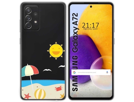 Carcasa Samsung Galaxy A72 TUMUNDOSMARTPHONE Dibujos Transparente Multicolor