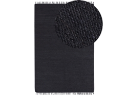 Alfombra BELIANI Sinankoy de Yute Negro 200x300