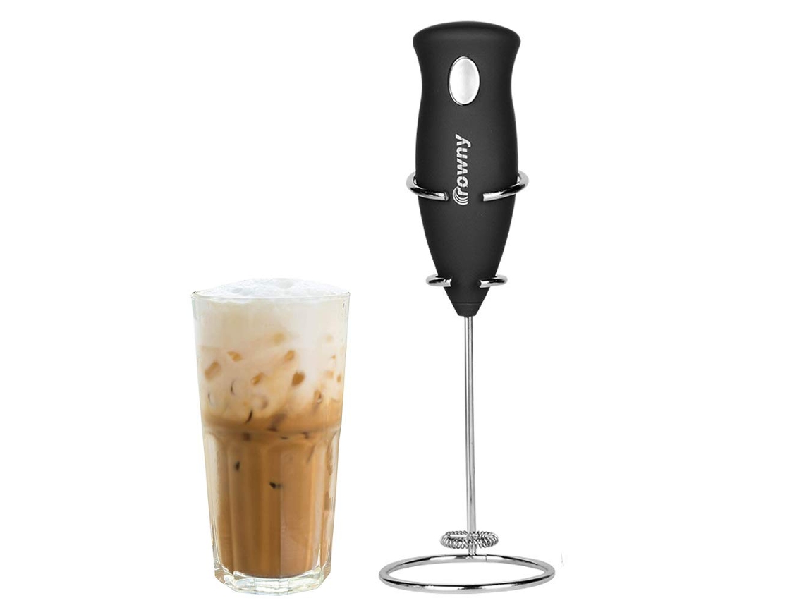 XYVONA Milk Frother Wand, Misturador De Bebida Portátil Ultra Rápido Para Toque Final Em Estilo Barista, Aço Inoxidável Resistente À Ferrugem, Fácil Limpeza,