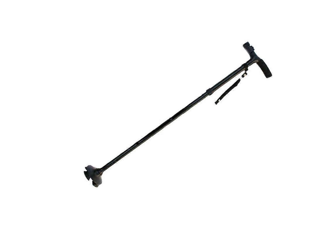 Bastón ajustable, plegable y portátil, fabricado en aleación de aluminio duradera con luz LED, ideal para personas mayores y para caminar.