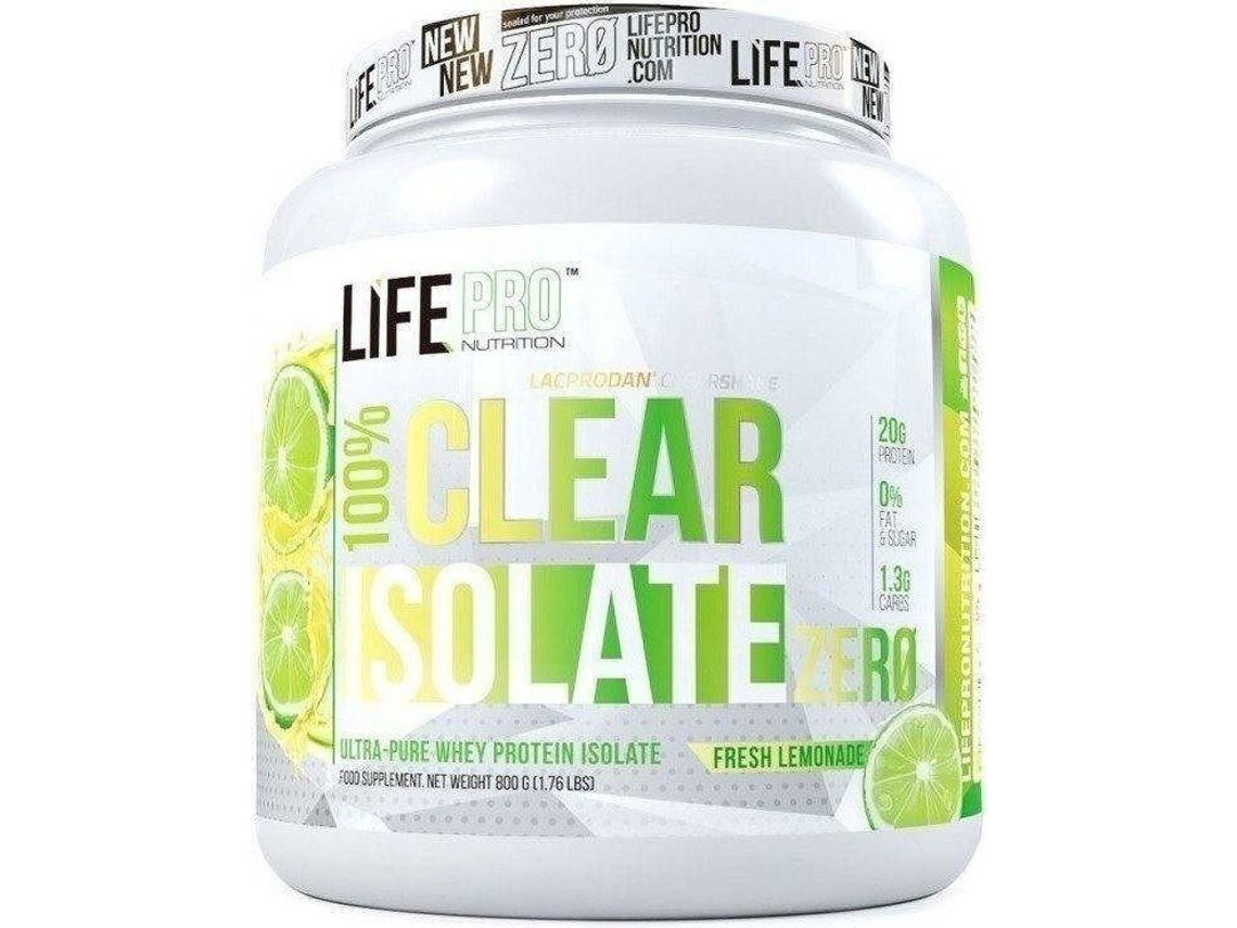 Proteína LIFE PRO NUTRITION Clear Isolate Zero (800 Gr - Limonada)
