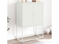 Aparador | Buffet | Armario De Apoyo Alto 68,5x38,5x107 Cm Acero Blanco Wsd56112 Lovely Home