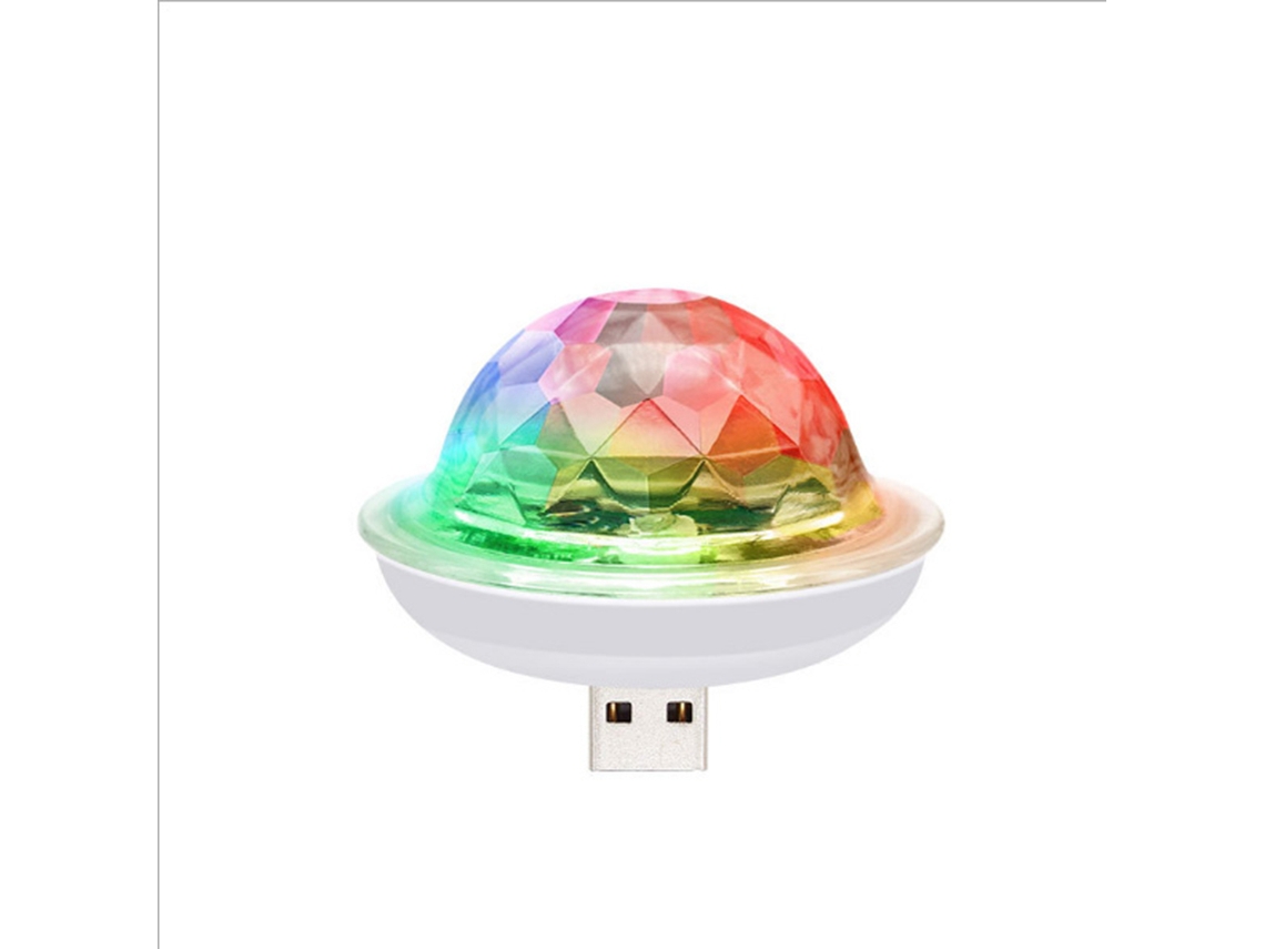 Luz Ambiental Móvil Portátil Para Decoración De Coches Mini Luz De Fiesta Usb Led Parpadeante