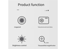 Microscopio inalámbrico, microscopio digital USB portátil con Wi-Fi