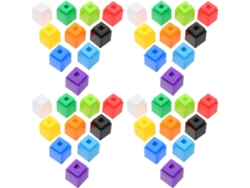 Juego de 100 cubos de plástico educativos para contar, ideales para niños y niñas. CHABERLU