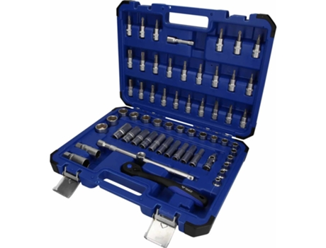 BRILLIANT TOOLS Juego de llaves de vaso 60 piezas acero 3/8"