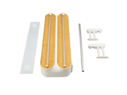Dispensador 3 en 1 con cortador para film plástico, papel aluminio y mantequilla - Montaje en pared ajustable - Otros