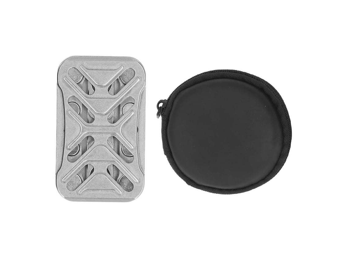 Ats-deslizador Haptic De Acero Inoxidable Con Retroalimentación Magnética Juguete De Tarjeta Para Aliviar El Estrés De Bolsillo