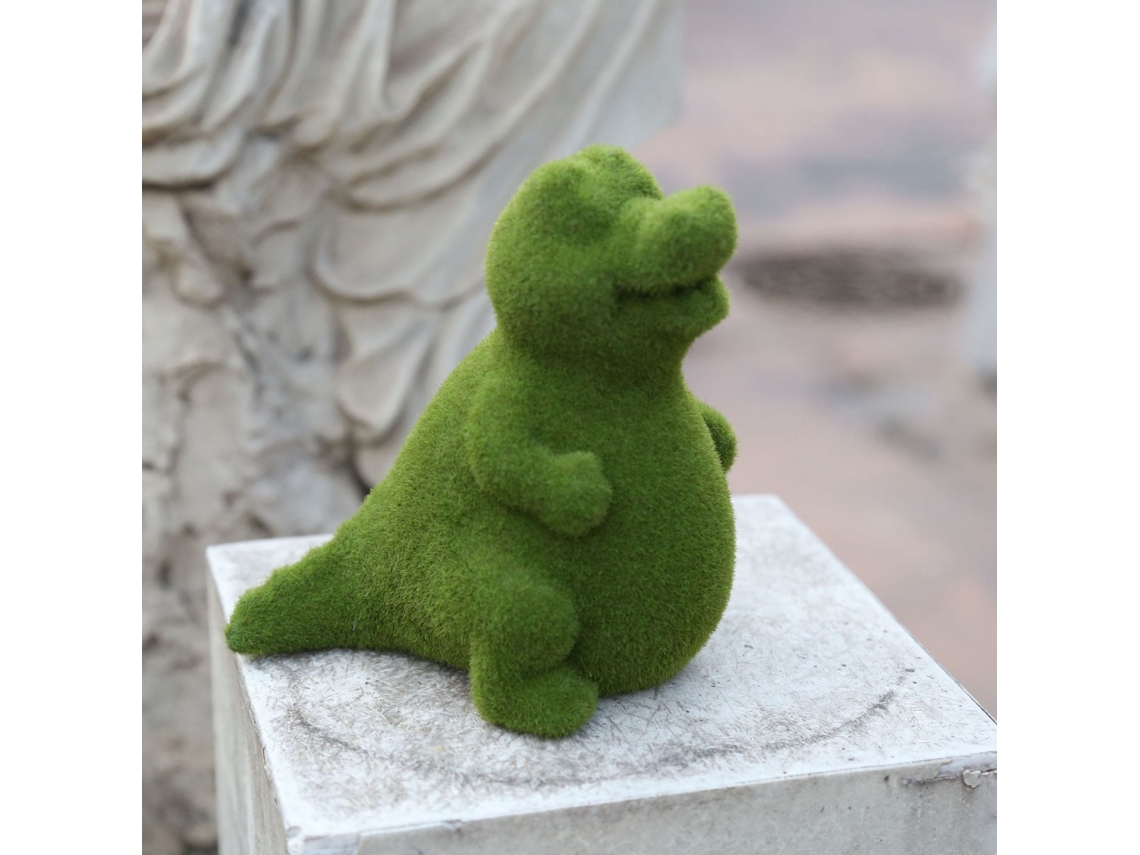 Estatua de animal flocado de estilo europeo, resina, tipo jardín D