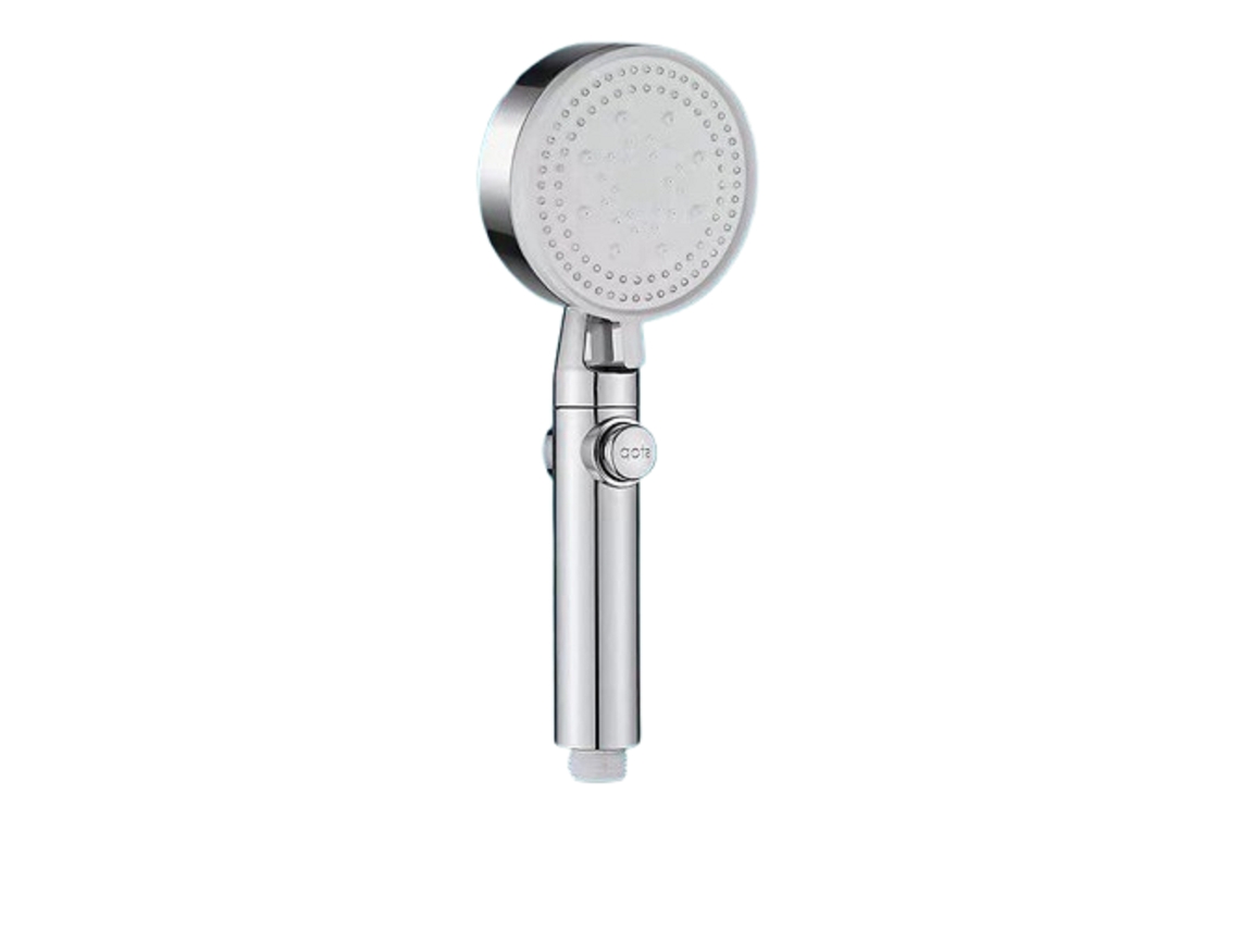 Cabezal de ducha de alta presión Samurai negro, juego de ducha de mano para el hogar con soporte para baño