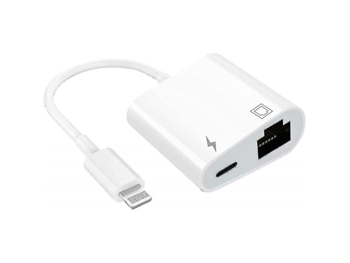 Adaptador Lightning A Ethernet Con Puerto De Carga, 2 En 1, Compatible Con Iphone/ipad, Esr