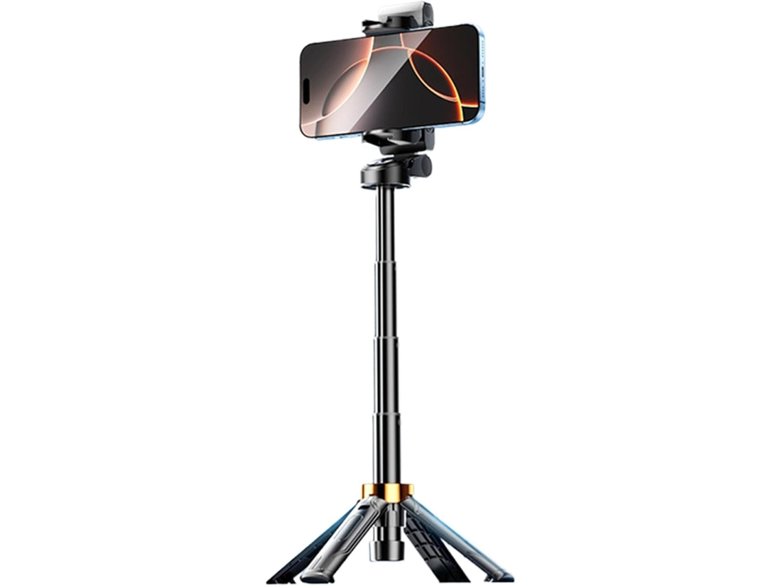 Soporte Para Trípode De Teléfono | Palo Selfie Con Control Remoto Con Cable De 360°