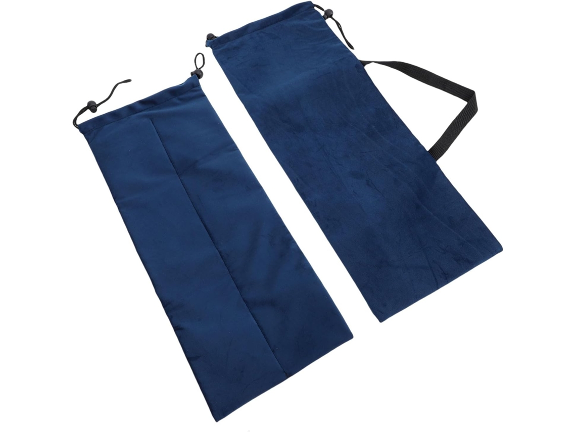 Bolsa Para Estante De Mahjong Azul Marino – Bolsa De Almacenamiento Portátil De 4 Compartimentos Con Cordón Ajustable