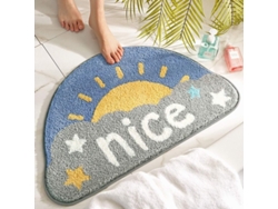2026-tapete De Baño Antideslizante Absorbente Felpa Microfibra Ecoamigable 45x75cm Sol Feliz