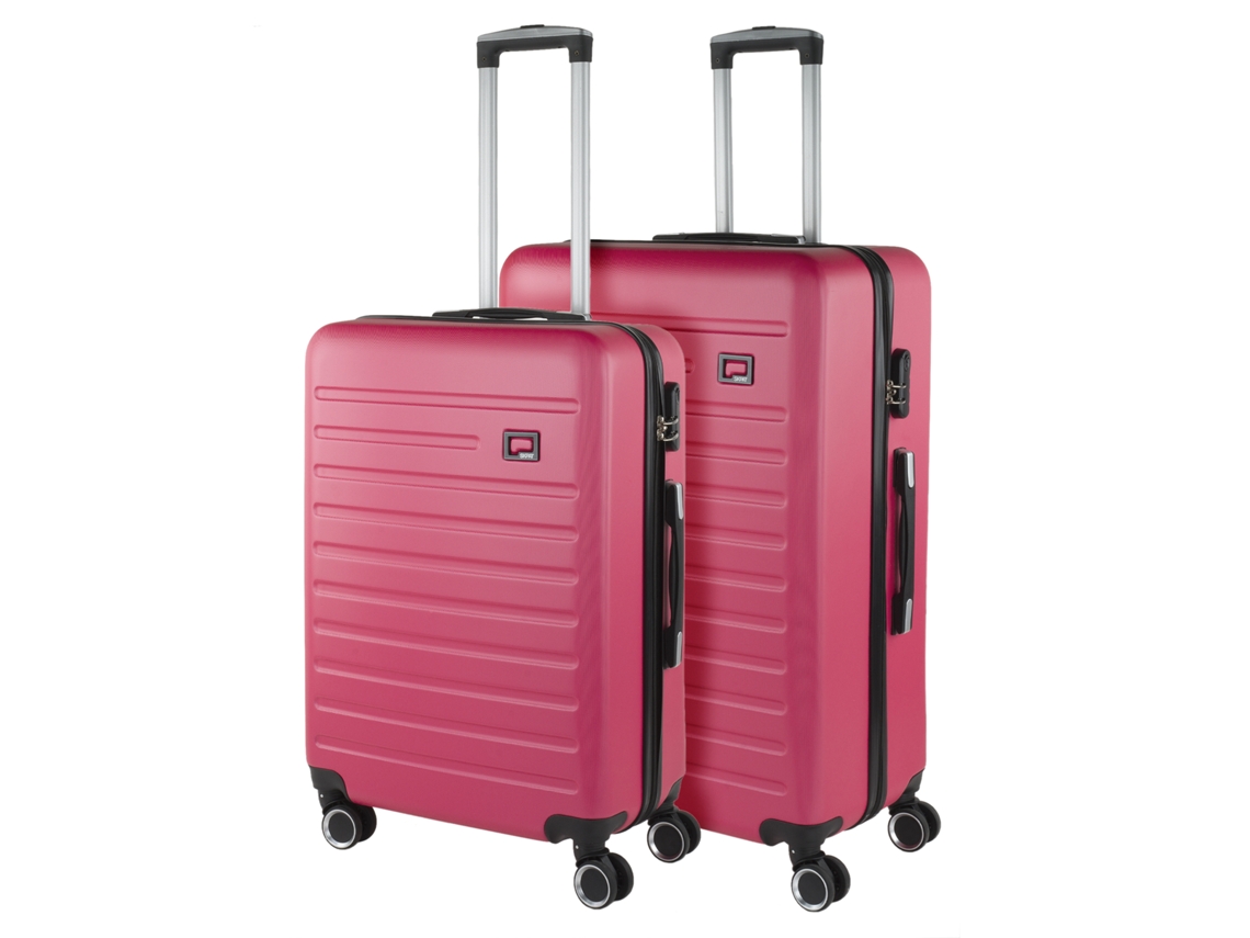 SKPAT Nantes - Maleta rígida ABS color fucsia (50 x 76 x 28 cm, 95 l)