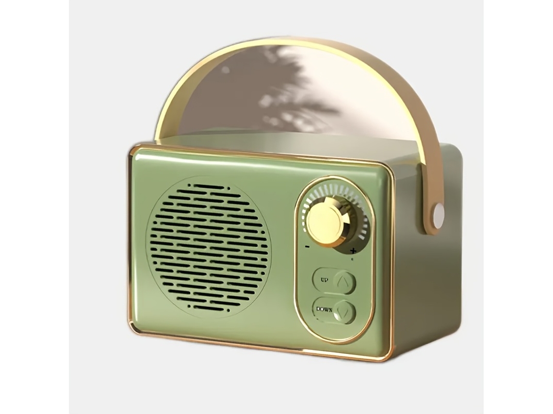 Mini Altavoz Inalámbrico Retro Para Exteriores, Diseñado Para Ser Portátil Y Con Una Batería De Larga Duración.