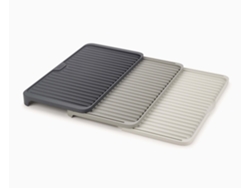 Escurridor de platos extensible Joseph Joseph Tier, gran capacidad, drenaje, diseño plegable compacto, antideslizante, color gris, moderno