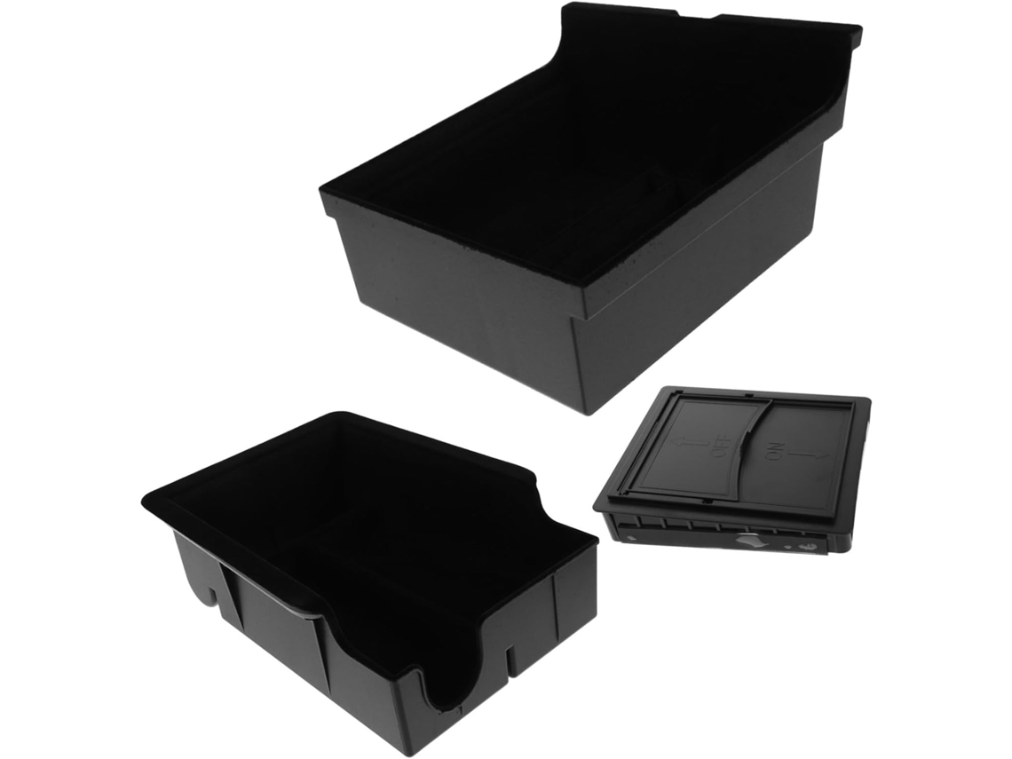 Caja Organizadora De Almacenamiento De 3 Piezas Para La Consola Central Del Coche, Compatible Con Tesla Model Y.