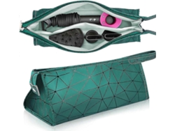 Bolsa de almacenamiento de cuero sintético para secador de pelo, compatible con Dyson Supersonic, bolsa de viaje impermeable GOKOCO