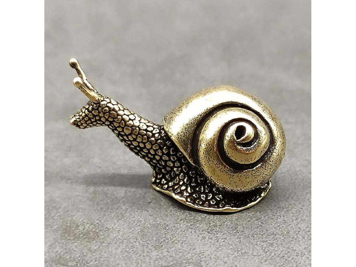 Figura De Caracol Mini De Cobre Puro Con Personalidad Para Decoración Hogar