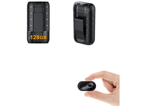 Grabadora de voz Soporte de 500 horas 128G Imán incorporado Mini Audio Activado Sonido Dictáfono Grabación profesional digital Micro unidad flash C...